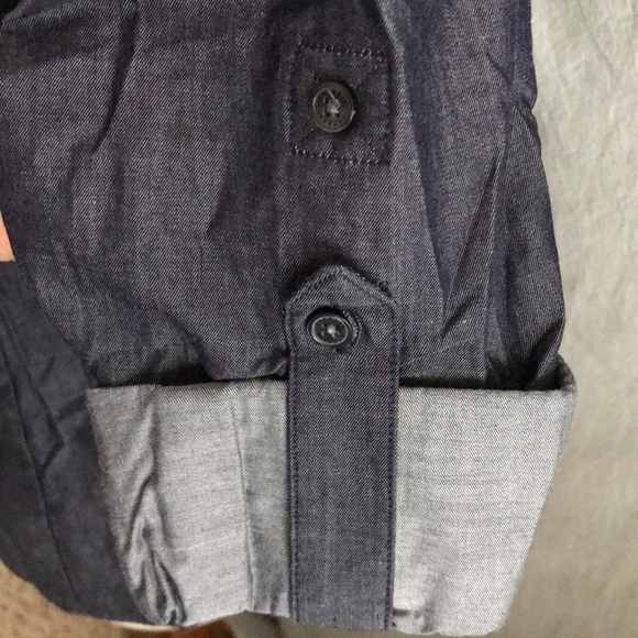 Express Collared Button Down Chambray - Picture 3 of 4